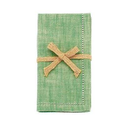 Walton & Co Chambray Napkins Olive Green Set of 4