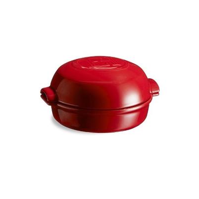 Lodge Red Enameled Dual Handles Cast Iron 3qt Dutch Oven with Lid and  Signature Series Heat Resistant Silicon Pot Holder Trivet Mat 