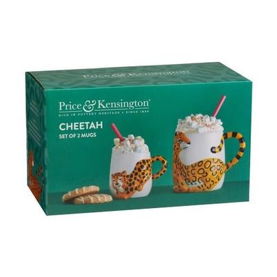 Price & Kensington Set Of 2 Cheetah Mugs