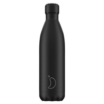 Chilly's 750ml Water Bottle Mono All Black