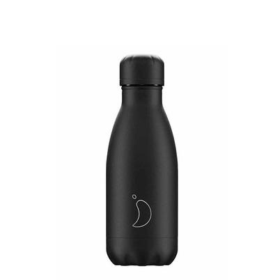 Chilly's 260ml Water Bottle Mono All Black