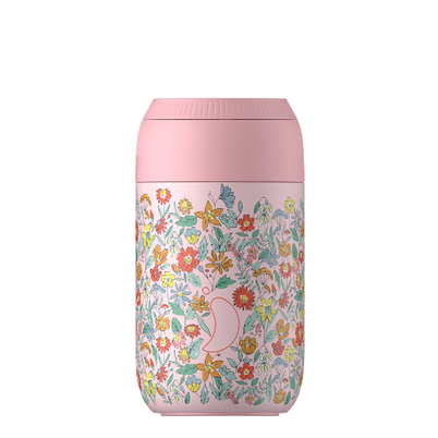 Chilly's X Liberty Series 2 Coffee Cup 340ml Summer Sprigs Blush