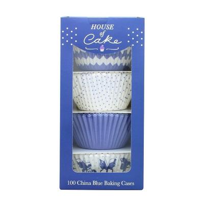 House of Cake 100 China Blue Cupcake Cases
