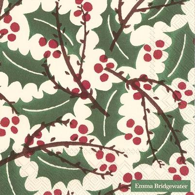 IHR Christmas Lunch Napkins Emma Bridgewater Holly & Berry