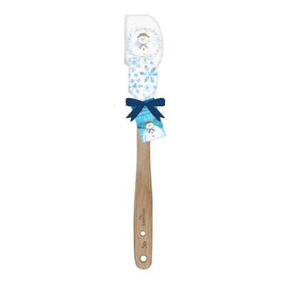 The Snowman Set of 2 Christmas Spatulas White