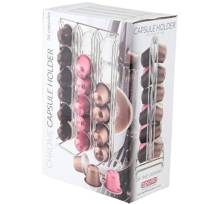 Apollo Chrome Coffee Capsule Holder 36 pods