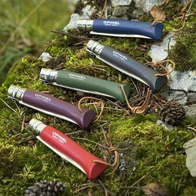 Opinel N08 Trekking Pocket Knife Dark Brown