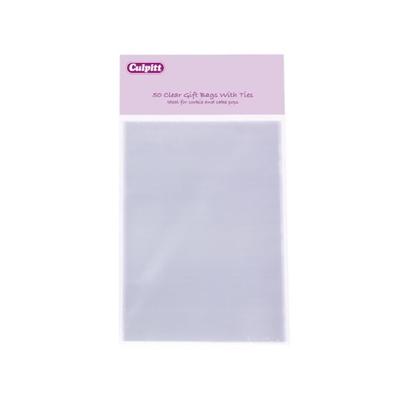 Culpitt 50 Clear Bags & Ties 101 x 152mm