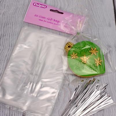 Culpitt 50 Clear Bags & Ties 120 x 170mm