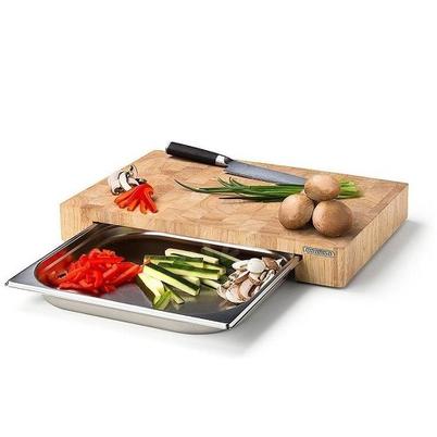 Continenta Cutting Board & Stainless Steel Roasting Dish