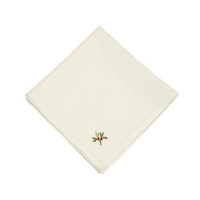 Walton & Co Holly Berry White Napkins Set of 2