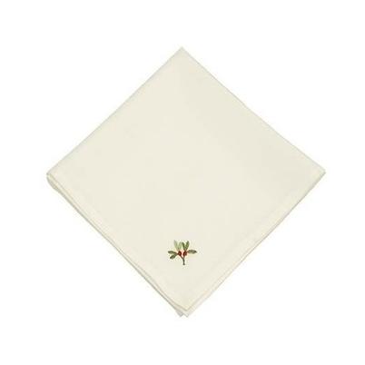 Walton & Co Holly Berry White Napkins Set of 2