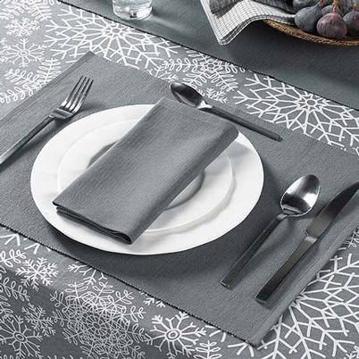 Walton & Co Cotton Napkins Storm Grey Set of 4