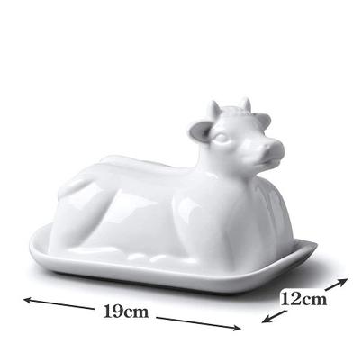 W M Bartleet & Sons Cow Butter Dish 19cm