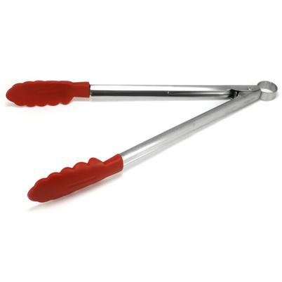 Cuisipro Silicone Locking Tongs 30cm Red