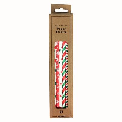 Dexam Christmas Straws Pack of 50