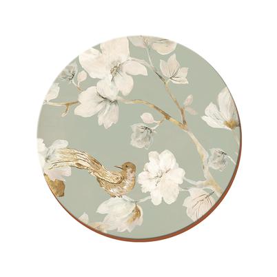 Creative Tops Duck Egg Floral Pack Of 4 Round Premium Coasters