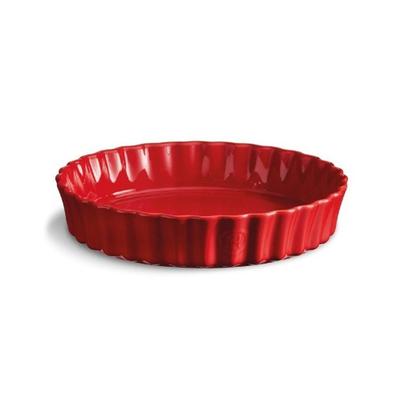 Emile Henry Deep Flan Dish Red