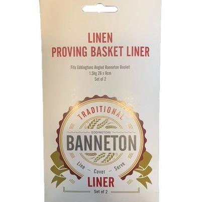 Banneton Linen Liners Angled Round Set of 2