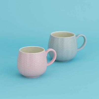 Mason Cash Embossed Honeycomb Pink Mug