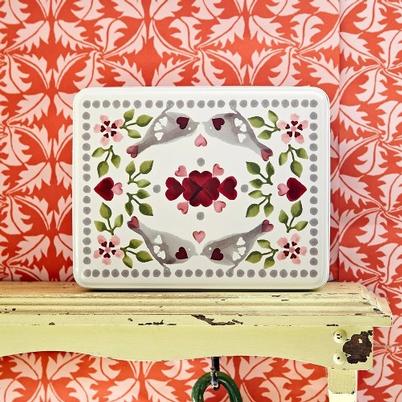 Emma Bridgewater Lovebirds Rectangular Tin