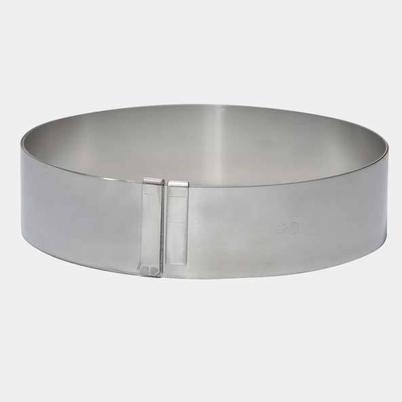 de Buyer Spring Stainless Steel Expandable Pastry Ring