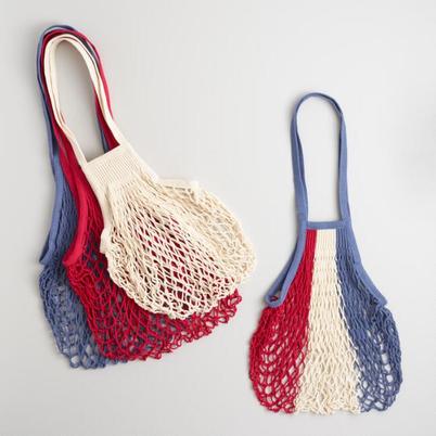 Filt French Market Bag Long Bleu, Blanc, Rouge