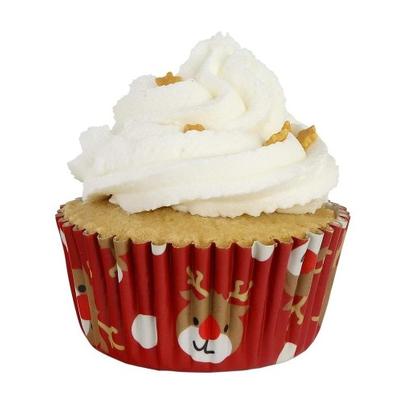 PME 30 Foil Baking Cases Christmas Reindeer