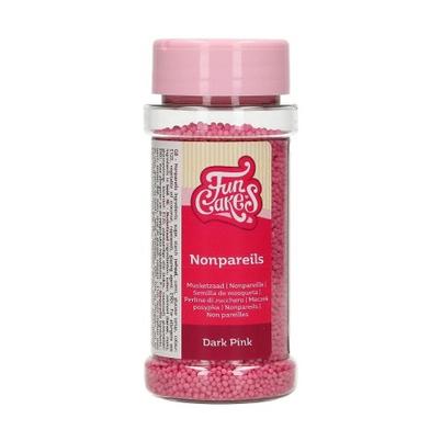 FunCakes Nonpareils Edible Sprinkles Dark Pink 80g