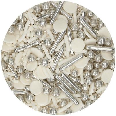 FunCakes Edible Sprinkle Medley Silver Chic 65g