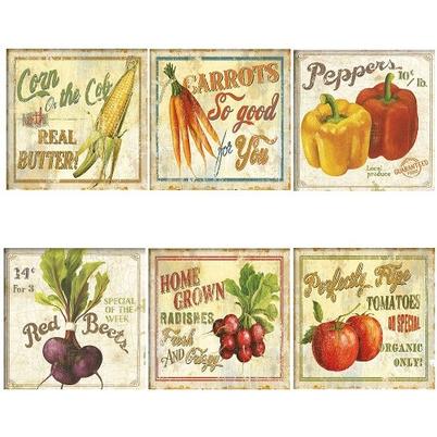Eddingtons Garden Vegetables Ceramic Trivet