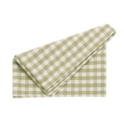 Walton & Co Gingham Napkins Olive Green Set of 4