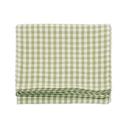 Walton & Co Gingham Tablecloth Pale Olive