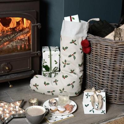 Sophie Allport Holly & Berry Christmas Stocking