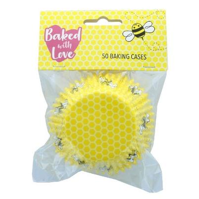 Baked With Love 50 Honeycomb Cupcake Cases