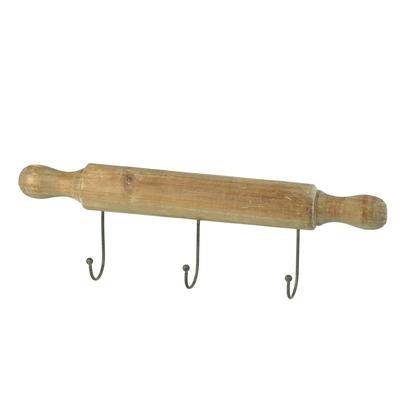 Parlane Decorative Wooden Rolling Pin Wall Hooks