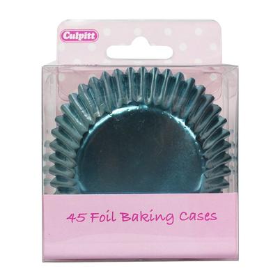 Culpitt 45 Ice Blue Metallic Foil Baking Cases