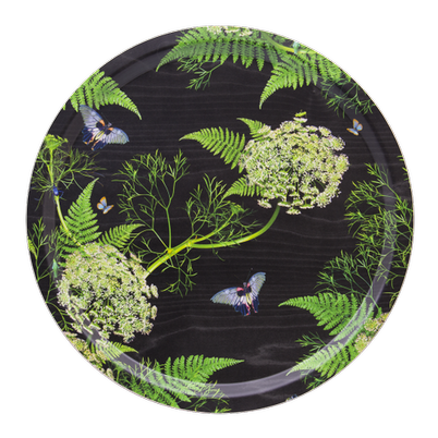 Jamida Black Dill Round Tray by Michael Angove 39cm