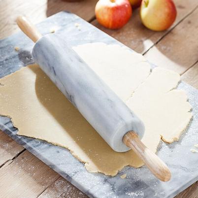 Judge Marble Rolling Pin With Wooden Stand