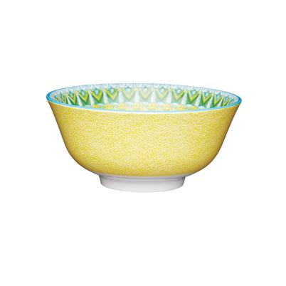 KitchenCraft Green & Yellow Mosaic Effect Ceramic Bowl