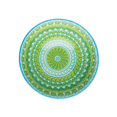 KitchenCraft Green & Yellow Mosaic Effect Ceramic Bowl