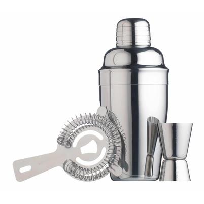 BarCraft 3pc Stainless Steel Cocktail Set