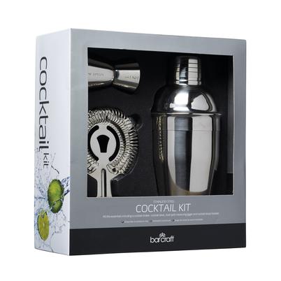 BarCraft 3pc Stainless Steel Cocktail Set