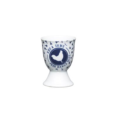 KitchenCraft Traditional Blue Hen Porcelain Egg Cup