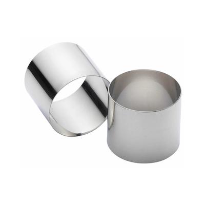 KitchenCraft Set of 2 Stainless Steel Extra Deep Cooking Rings