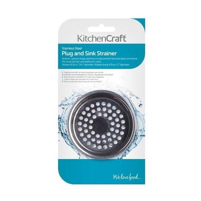 KitchenCraft Stainless Steel Sink Plug & Strainer