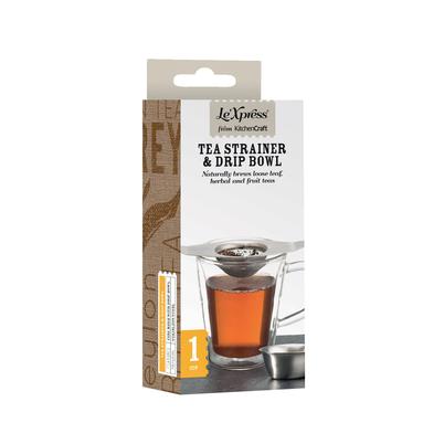 Le'Xpress Stainless Steel Double Handled Tea Strainer