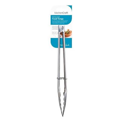 KitchenCraft Stainless Steel Food Tongs 40cm