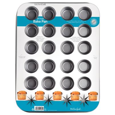 KitchenCraft Non-Stick 24 Hole Mini Tart Pan