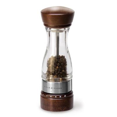 Cole & Mason Gourmet Precision Keswick Dark Wood & Acrylic Pepper Mill 18cm
